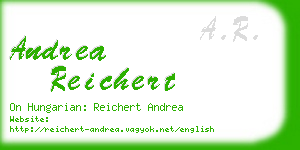 andrea reichert business card